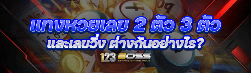 แทงหวยเลข 2 ตัว 3 ตัว และเลขวิ่ง ต่างกันอย่างไร?